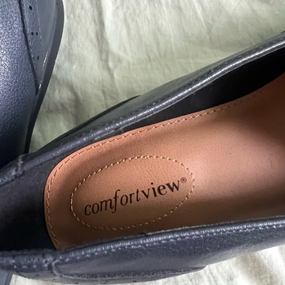 NWOB Comfort View Size 10.5 Aster Flat Slip On Navy Blue Shoes Tassels  #1601 - Picture 6 of 7